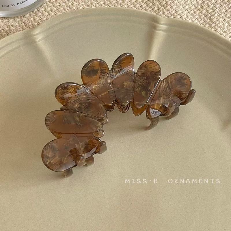 B-0001 Luxurious Petal - Designed Hair Claw Clip with Elegant Touch