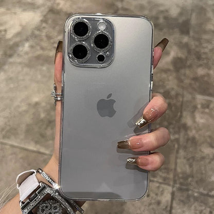 A0033-Luxury Diamond-Encrusted Phone Case | French Elegance Bling Border Protective Cover