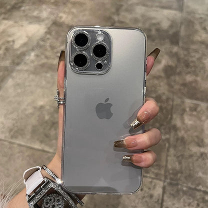 A0033-Luxury Diamond-Encrusted Phone Case | French Elegance Bling Border Protective Cover