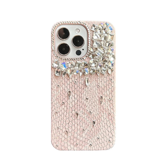 A0035-Luxury Pink Micro-Diamond Phone Case | Sparkly Elegant Full Protection