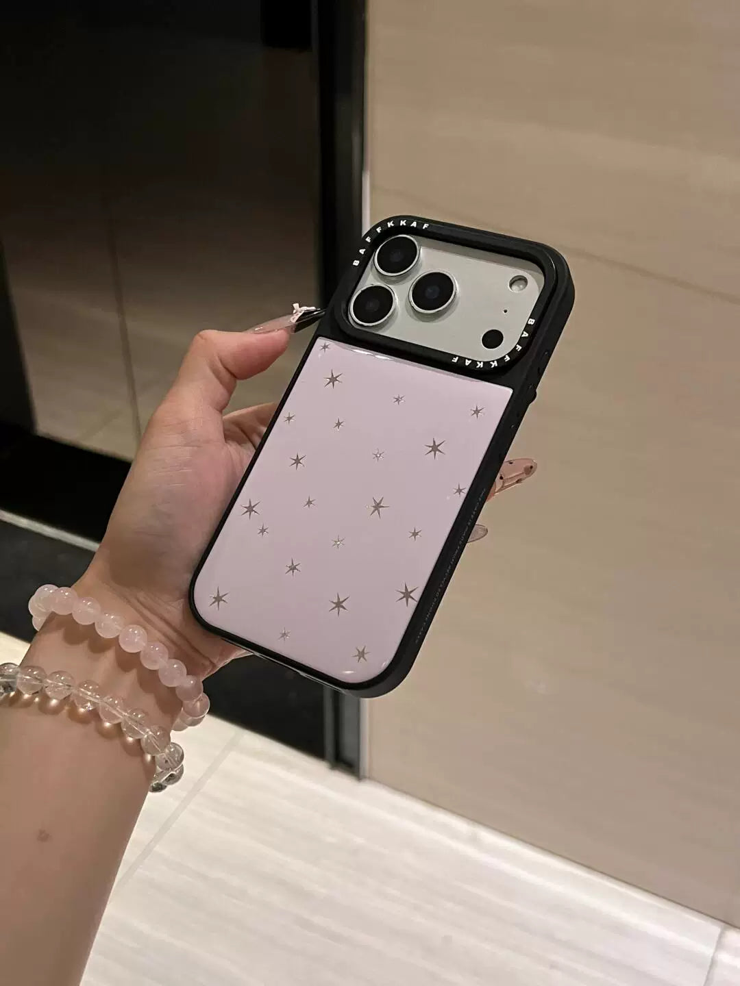 A0026-Glitter Star Pattern IPhone Case for iPhone — Compatible with iPhone 17/16/15/14/13 Series (Pro & Pro Max)