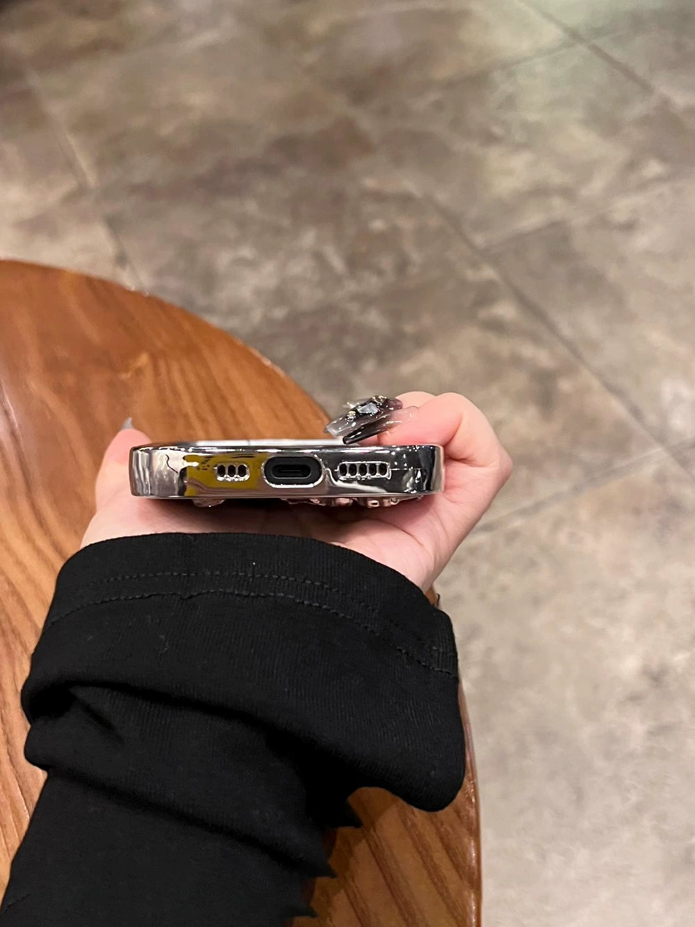 A0014-Luxury 3D Black Bow with Rhinestones IPhone Case for iPhone — Compatible with iPhone 17/16/15/14/13 Series (Pro & Pro Max)