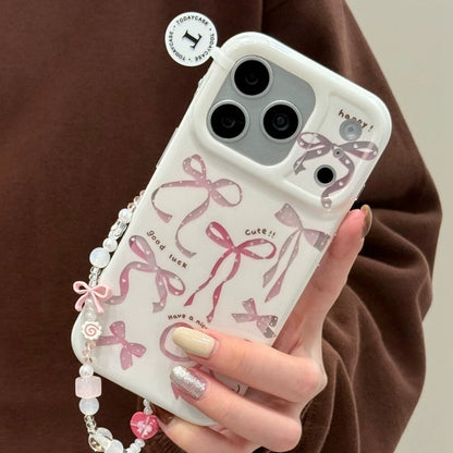 A0031-Pink Bow IPhone Case for iPhone — Compatible with iPhone 17/16/15/14/13 Series (Pro & Pro Max)