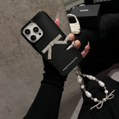 A0027-Rhinestone Bowknot IPhone Case for iPhone — Compatible with iPhone 17/16/15/14/13 Series (Pro & Pro Max)