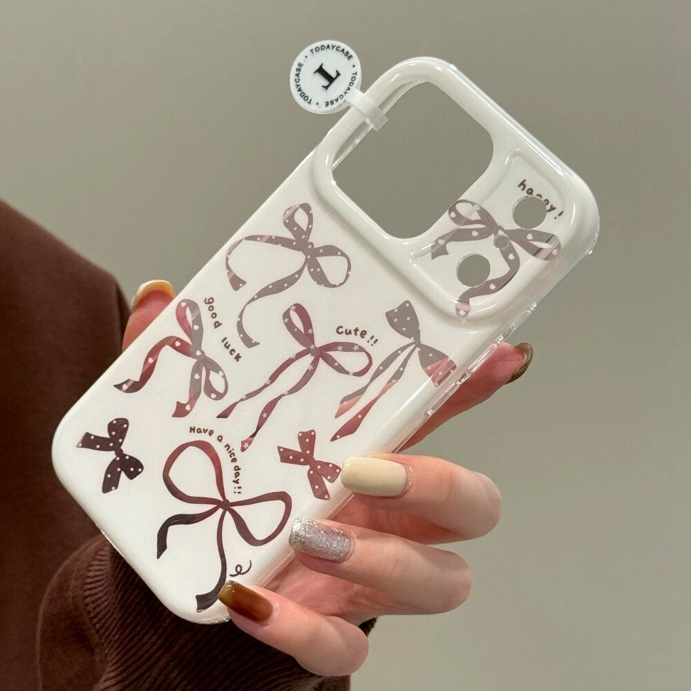A0031-Pink Bow IPhone Case for iPhone — Compatible with iPhone 17/16/15/14/13 Series (Pro & Pro Max)